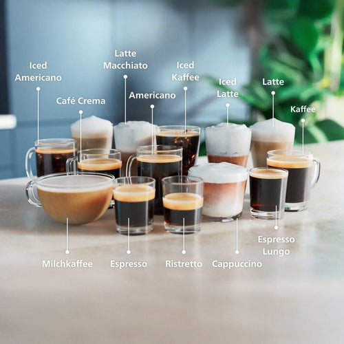 Kaffeevollautomat EP5544/50 5500 Series Matt-Schwarz, 20 Kaffeespezialitäten (heiß oder eisgekühlt), LatteGo-Milchsystem, SilentBrew Technologie